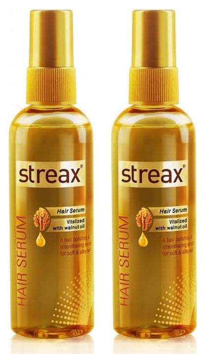 Streax Hair Serum-200 ml Vitalized with Walnut Oil, For Hair Smoothening & Shine, For Dry & Frizzy Hair  from Streax