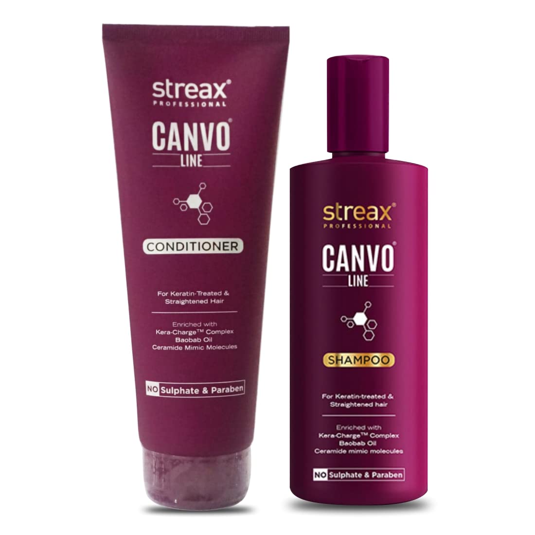 STREAX® PROFESSIONAL canvoline Shampoo & Conditioner combo (300ml | 240 ml)  from Streax