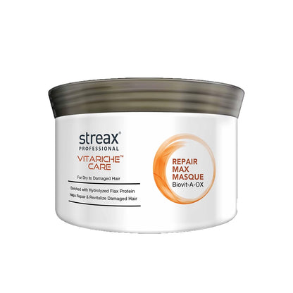 Streax Professional Vitariche Care Repair Max Masque Biovit-A-OX, 200g  from Streax