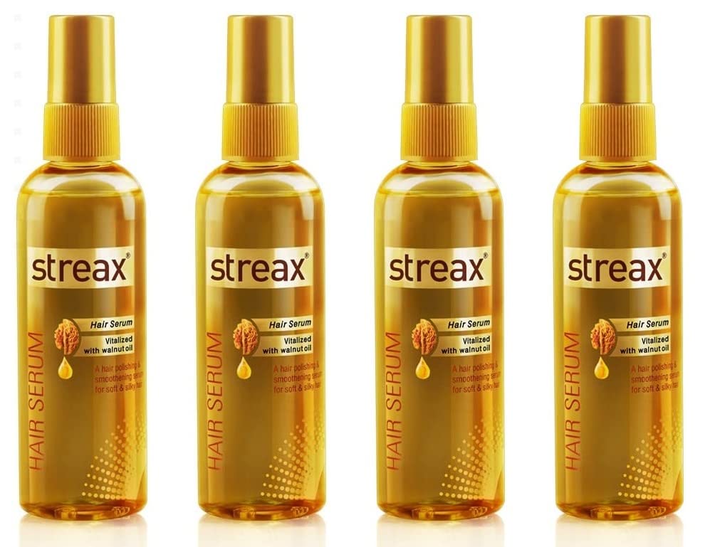 Streax Hair Serum-200 ml Vitalized with Walnut Oil, For Hair Smoothening & Shine, For Dry & Frizzy Hair  from Streax