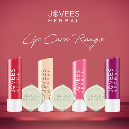 Jovees Herbal Berry Lip Balm with Hyaluronic Acid | 24 Hour Hydration | Rejuvenates Dry and Chapped Lips | Gives Soft & Supple Lips 5g  from JOVEES