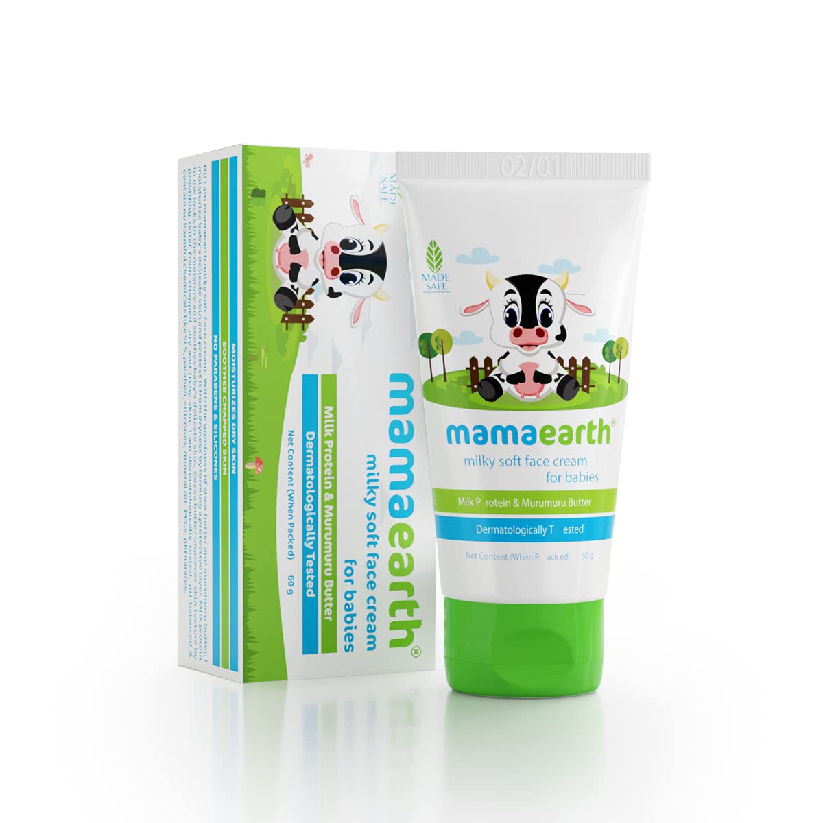 Mamaearth Milky Soft Natural Baby Face Cream for Babies, For All Skin Types 60 g  from Mamaearth