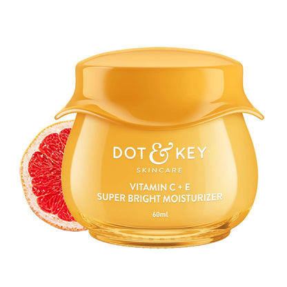 Dot & Key Vitamin C + E Sorbet Super Bright Moisturizer for Face | Vitamin C Face Moisturizer For Glowing Skin | Fades Pigmentation & Dark Spots, Reduces Skin Dullness | Oil Free & Lightweight | For All Skin Types | 60ml Moisturizer from dot & key