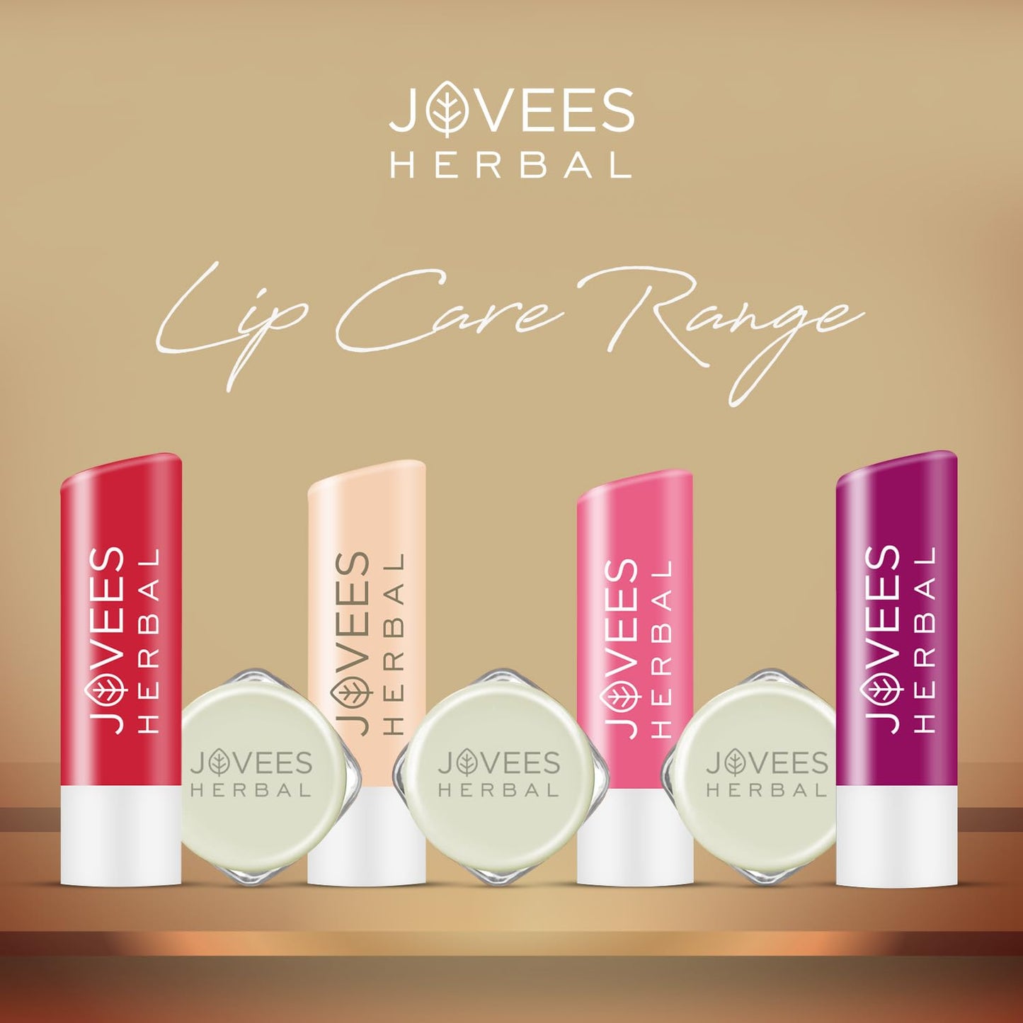 Jovees Herbal Shea Butter Healing Lip Balm | 24 Hour Hydration | Heals Dry and Flaky Lips | Gives Soft and Supple Lips 8g  from JOVEES