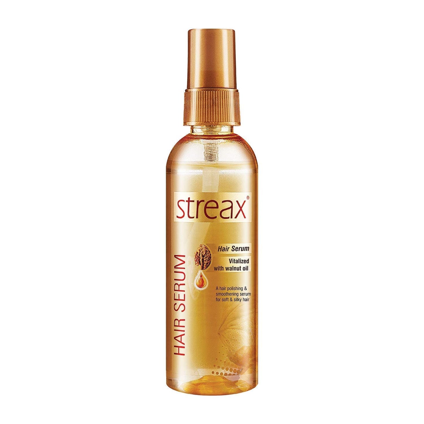 Streax Hair Serum-200 ml Vitalized with Walnut Oil, For Hair Smoothening & Shine, For Dry & Frizzy Hair  from Streax