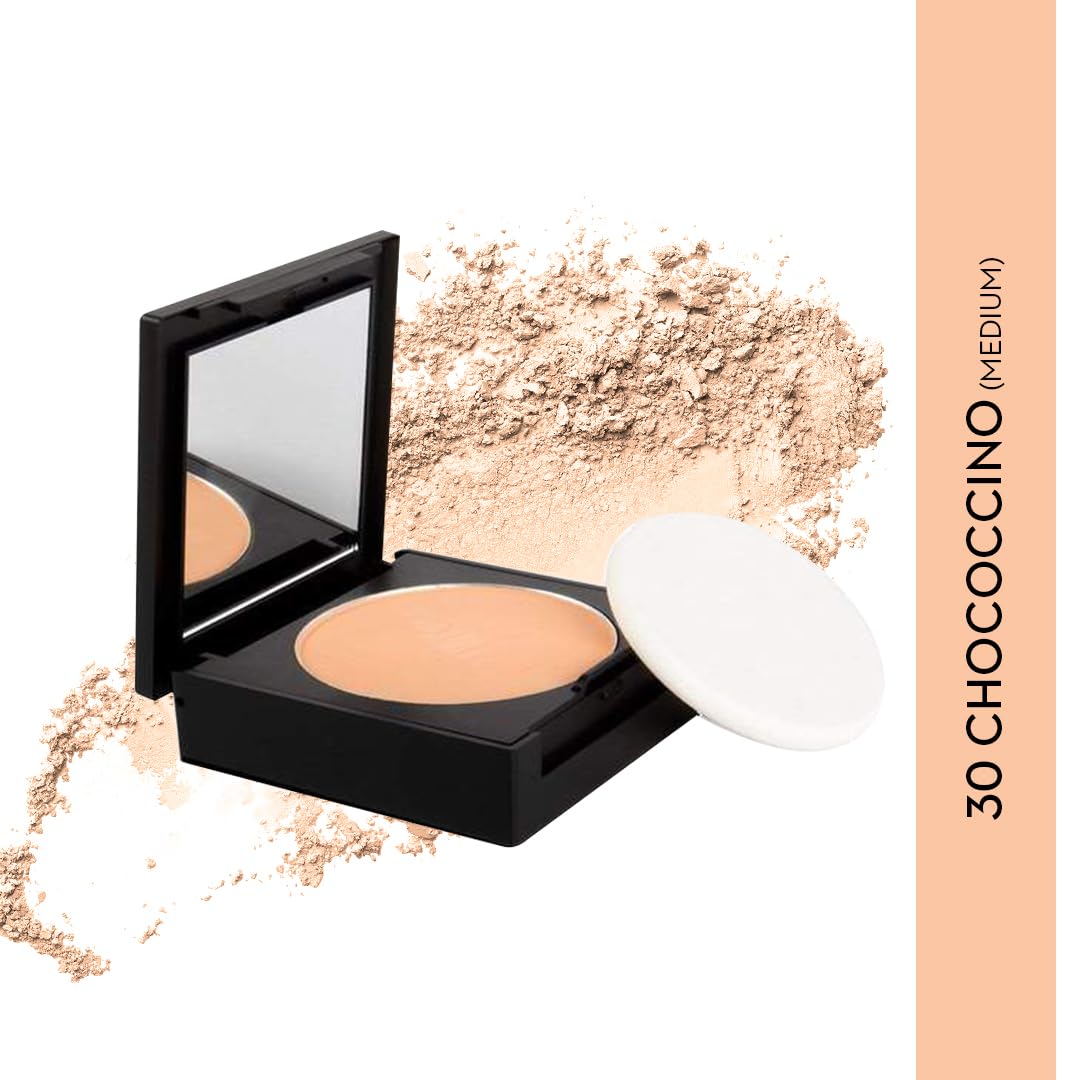 SUGAR Cosmetics Dream Cover Matte Compact Powder With SPF 15 & Vitamin E | Pressed Setting Powder | Blurs Pores - 30 Chococcino (medium)  from SUGAR Cosmetics