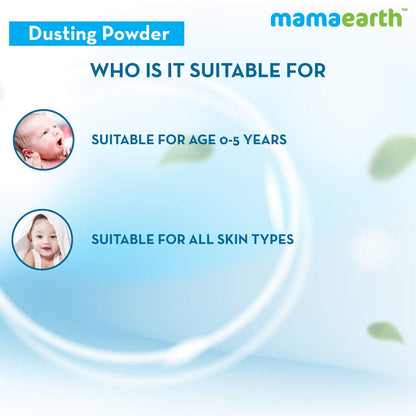 Mamaearth Dusting Powder with Organic Oatmeal & Arrowroot Powder for Babies - 300g  from Mamaearth