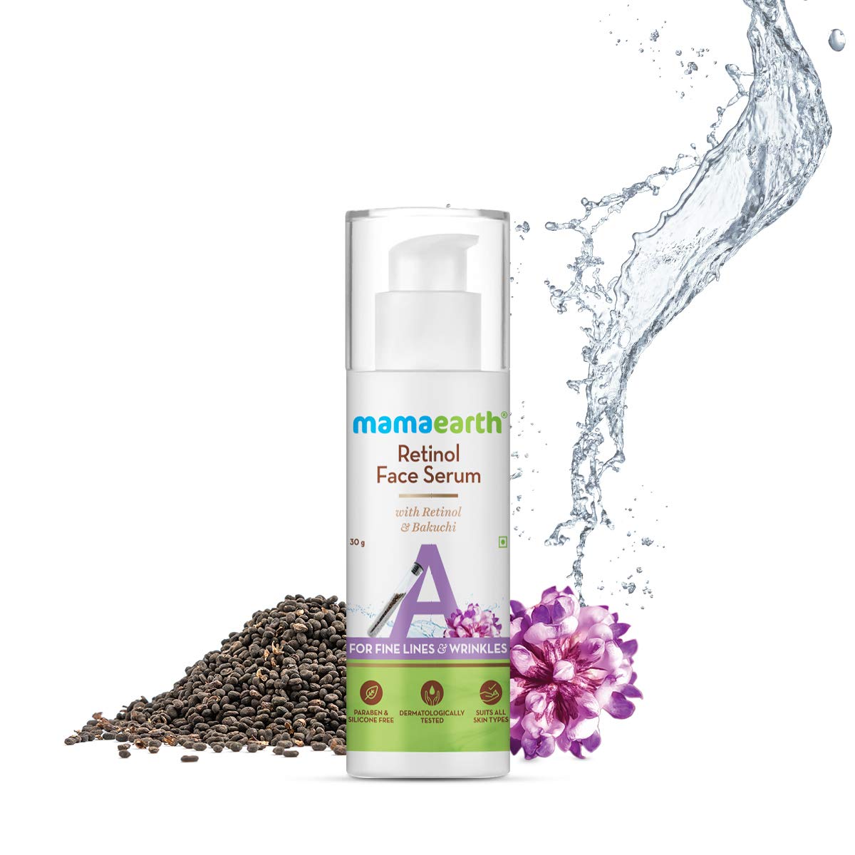 Mamaearth Retinol Face Serum with Retinol & Bakuchi for Fine Lines & Wrinkles 30 g  from Mamaearth