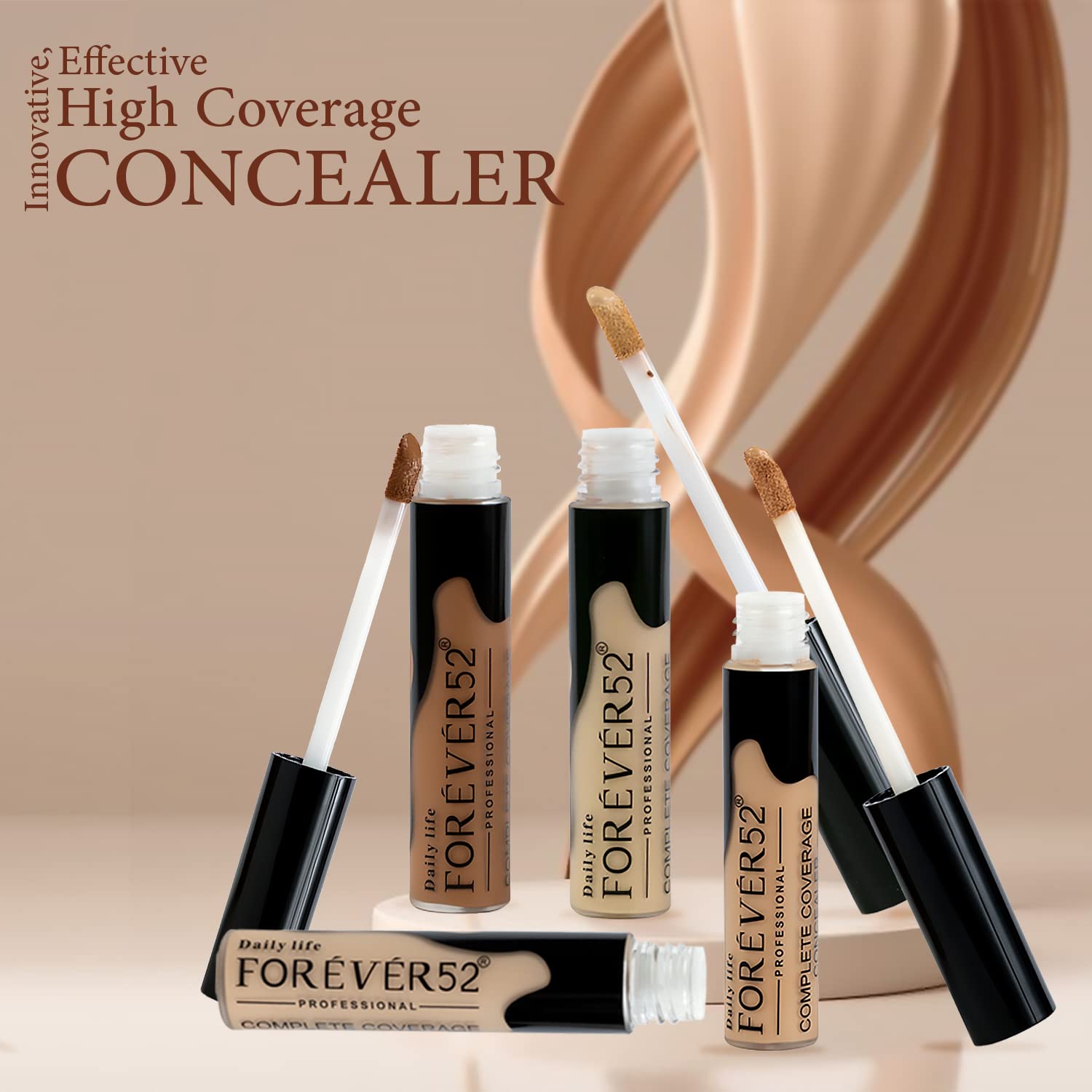 Daily Life Forever52 Easily Blendable Concealer for Face Makeup (Chocolate) Natural finish,Liquid Light Weight Concealer-COV011  from Forever52