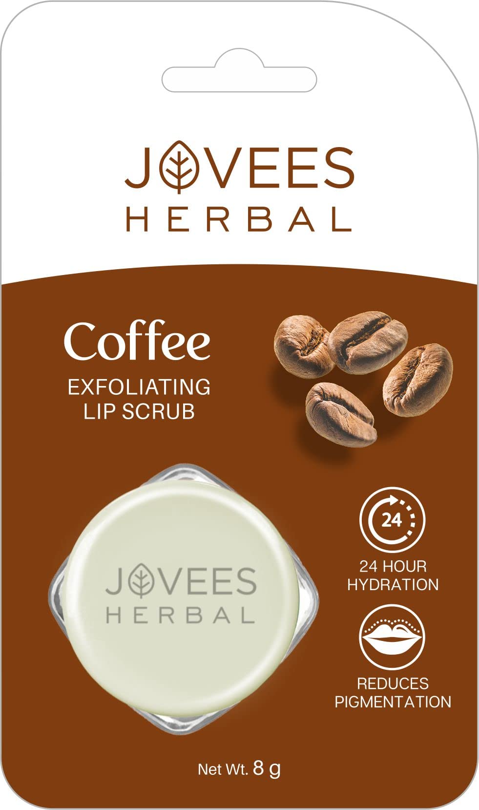 Jovees Herbal Coffee Exfoliating Lip Scrub For Soft and Supple Lips 8g  from JOVEES