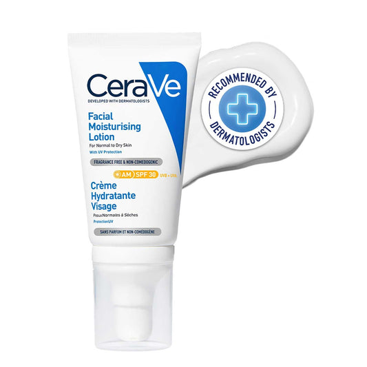 CeraVe AM Facial Moisturizing Lotion For Normal to Dry Skin (52ml) - Broad Spectrum SPF 30 Sunscreen | Non-Comedogenic, Paraben-Free And Fragrance-Free Lotion Moisturizer from cerave