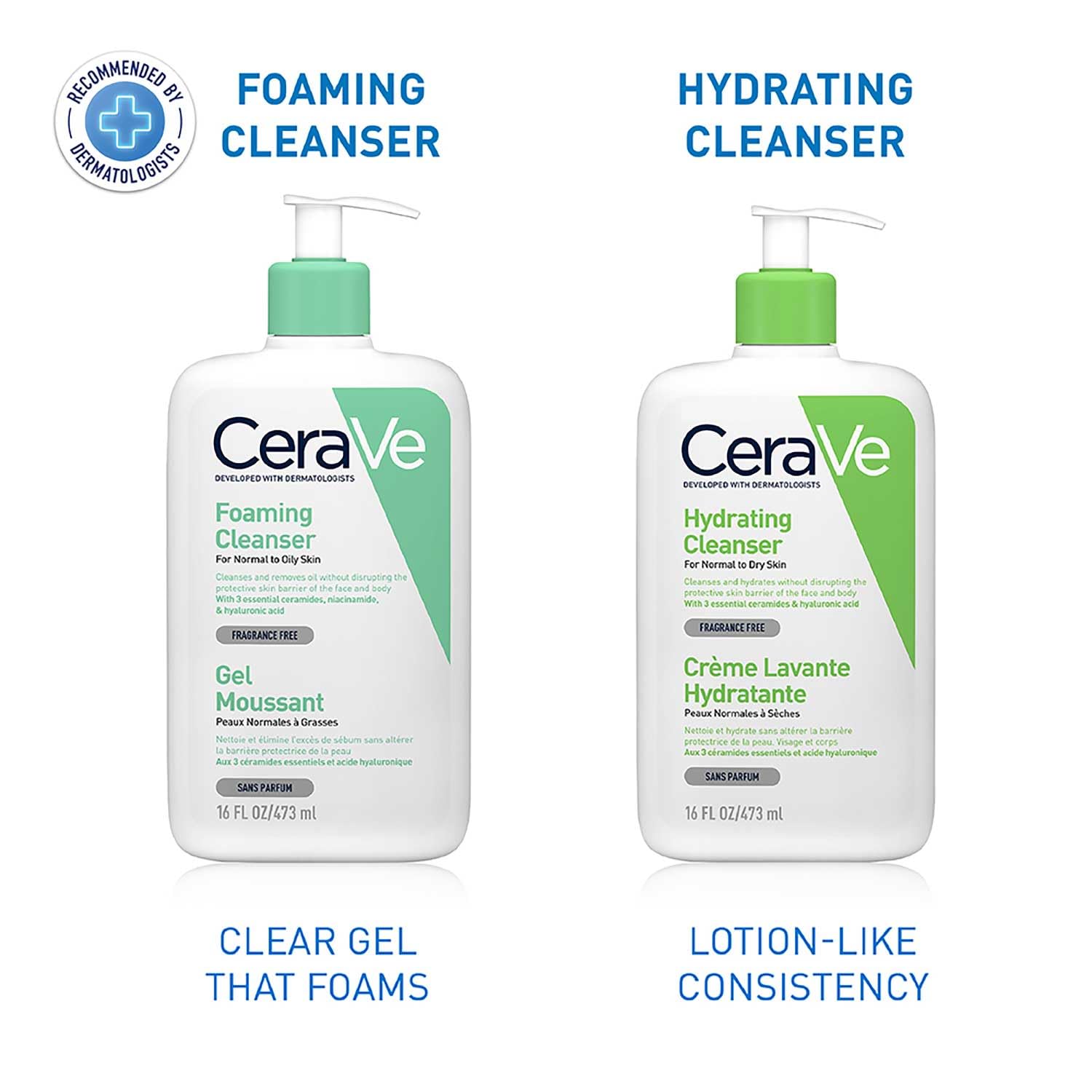 CeraVe Foaming Cleanser For Normal To Oily Skin (473ml) - Dermatologist-Developed Facewash | Non-Comedogenic And Fragrance-Free Cleansers For Acne-Prone Skin cleansing foam from cerave