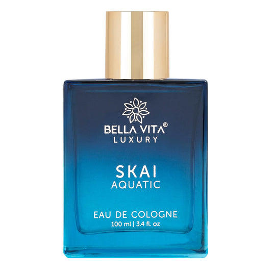 Bella Vita Luxury Skai Aquatic Eau De Cologne Unisex Perfume for Men & Women with Bergamot, Pink Pepper |Long Lasting Aqua EDC Fragrance Scent, 100 Ml perfume from Bella Vita Luxury