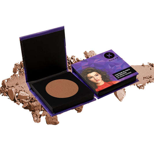 SUGAR Cosmetics Contour De Force Mini Bronzer - 02 Woody Wonder (Warm Brown)  from SUGAR Cosmetics