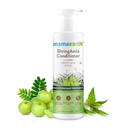 Mamaearth BhringAmla Conditioner for hair fall with Bhringraj & Amla for Intense Hair Treatment – 250ml conditioner from mamaearth