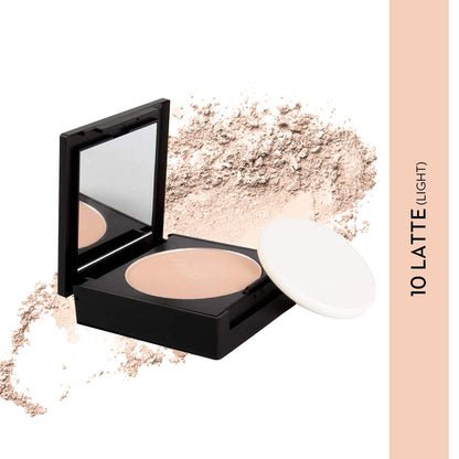 SUGAR Cosmetics Dream Cover Matte Compact Powder With SPF 15 & Vitamin E | Pressed Setting Powder | Blurs Pores - 10 Latte (light)  from SUGAR Cosmetics