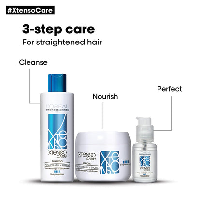 L'OREAL PROFESSIONNEL PARIS Xtenso Care Shampoo For Straightened Hair, 250 ML |Shampoo for Starightened Hair|Shampoo with Pro Keratin & Incell Technology Shampoo from loreal pro paris