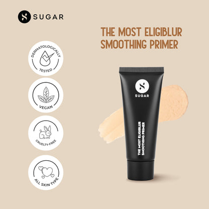 SUGAR Cosmetics - The Most Eligiblur - Smoothing Primer - Full Coverage Primer with Super Matte Finish, Cream Finish Primer, Suitable for All Skin Types  from SUGAR Cosmetics