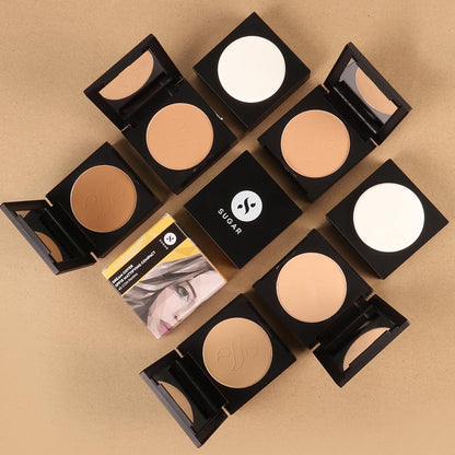 SUGAR Cosmetics Dream Cover Matte Compact Powder With SPF 15 & Vitamin E | Pressed Setting Powder | Blurs Pores - 10 Latte (light)  from SUGAR Cosmetics