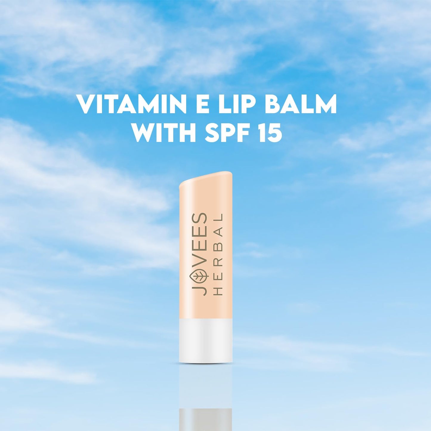 Jovees Herbal Vitamin E Lip Balm with SPF 15 | 24 Hour Hydration | Rejuvenates Dry and Chapped Lips | Gives Soft and Supple Lips 5g  from JOVEES