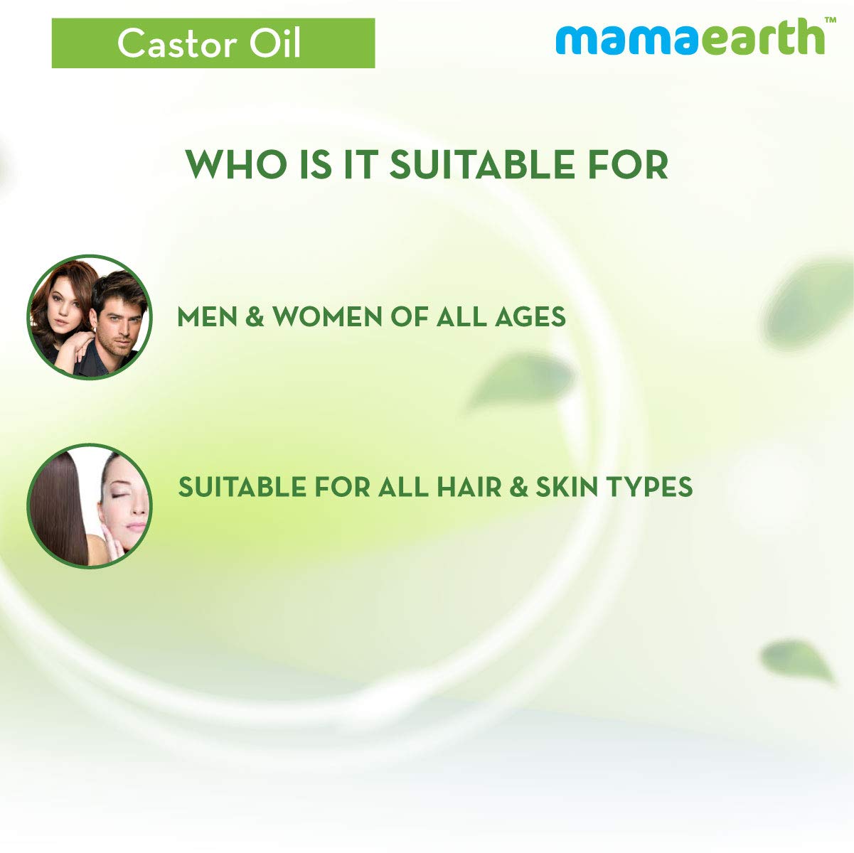 Mamaearth 100% Pure Castor Oil, Cold Pressed, To Support Hair Growth, Good Skin And Strong Nails, 150 Ml  from Mamaearth