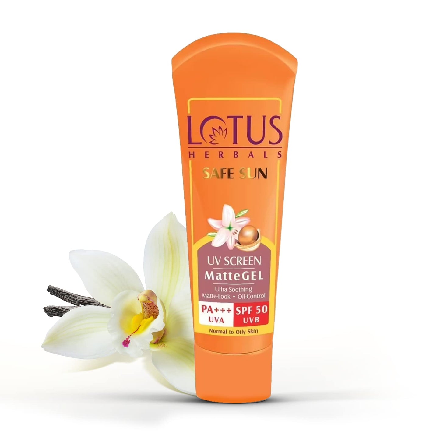 Lotus Herbals Safe Sun Invisible Matte Gel Sunscreen SPF 50 PA+++| For Men & Women |Non-Greasy | Suitable for Oily Skin |100g  from Lotus