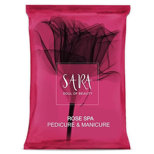 SARA Pedicure Manicure Rose Kit for All Skin Type 50G pedicure from SARA BEAUTY