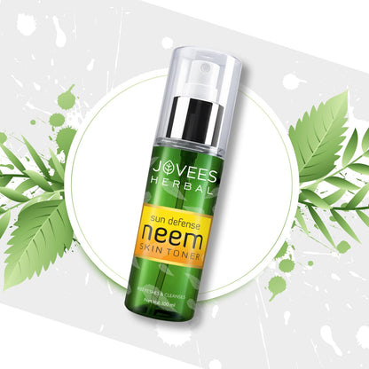 Jovees Herbal Neem Toner For Face, 100 ml | Skin Toner For Protection From Sun Damage & Tanning | All Skin Types | Paraben & Alcohol Free  from JOVEES