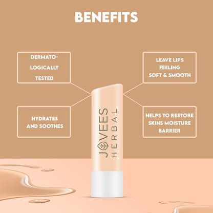 Jovees Herbal Vitamin E Lip Balm with SPF 15 | 24 Hour Hydration | Rejuvenates Dry and Chapped Lips | Gives Soft and Supple Lips 5g  from JOVEES