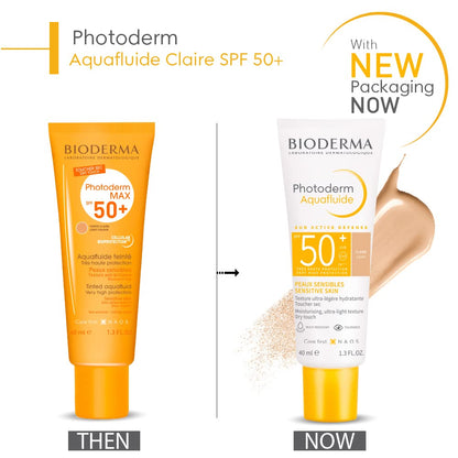 Bioderma Photoderm Aquafluide Sunscreen SPF 50+ Claire - Sun Active Defense, 40ml sunscreen from Bioderma