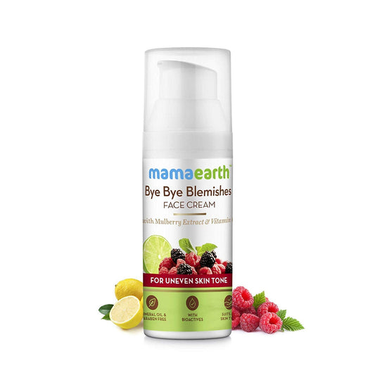 Mamaearth Bye Bye Blemishes Face Cream, For Pigmentation & Blemish Removal, With Mulberry Extract & Vitamin C - 30ml  from Mamaearth