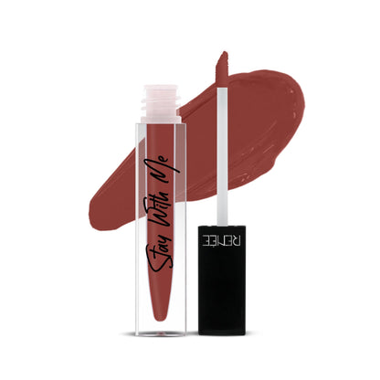 RENEE Stay With Me Matte Lip Color - Loco For Cocoa 5ml| Long lasting, Light Weight & Non Transfer Formula| Water & Smudge Proof  from RENEE