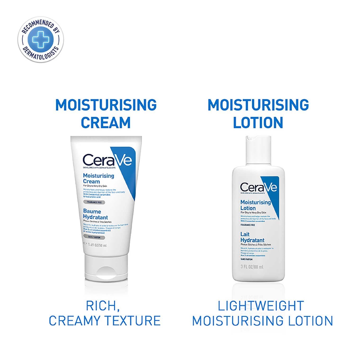 CeraVe Moisturizing Cream For Dry To Very Dry Skin (50ml) - Formulated with 3 Essential Ceramides And Hyaluronic Acid | Non-Comedogenic Moisturizer For Face and Body Face Cream from cerave