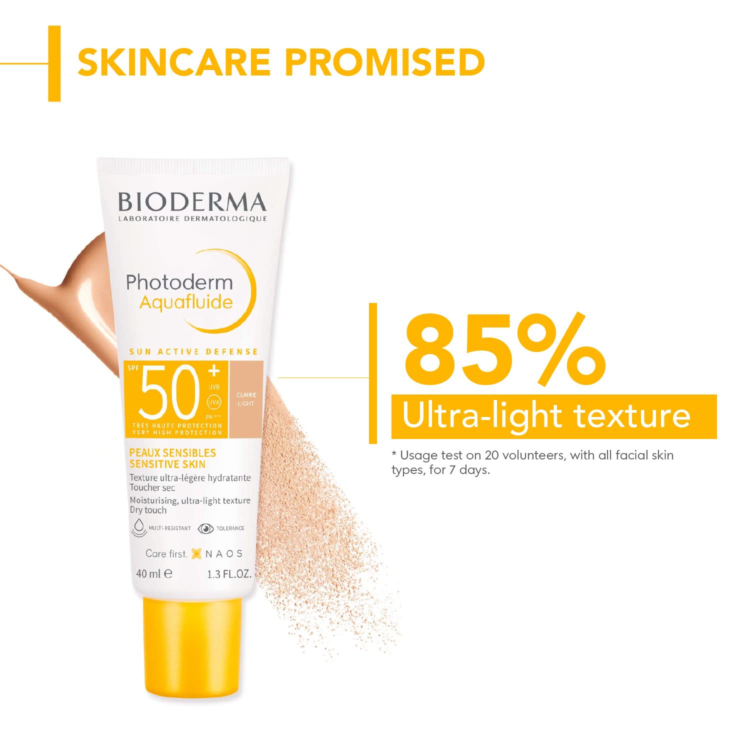 Bioderma Photoderm Aquafluide Sunscreen SPF 50+ Claire - Sun Active Defense, 40ml sunscreen from Bioderma