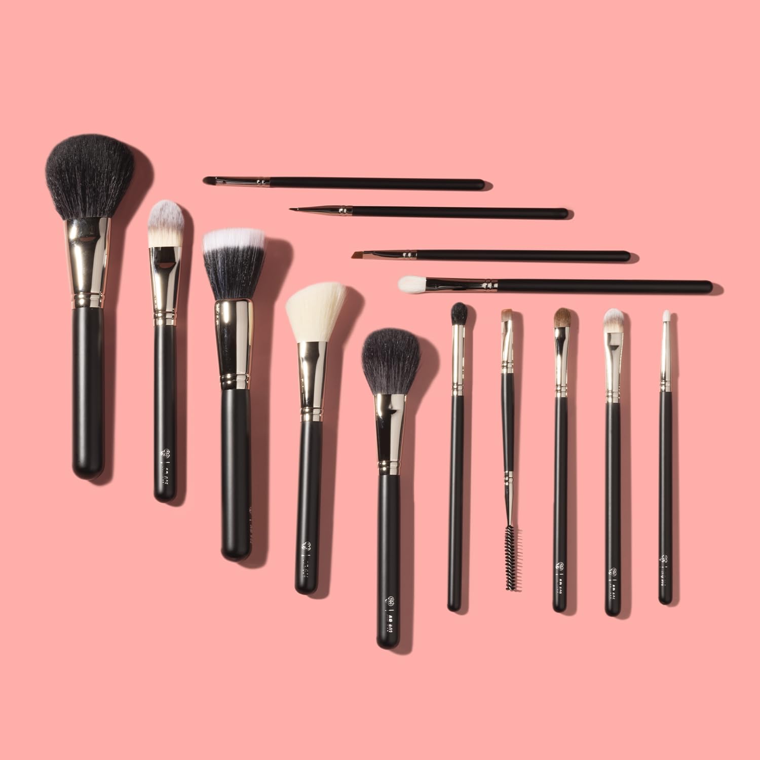 PAC Absolute Basics Makeup Brush Kit - 14 Brushes Black  from PAC