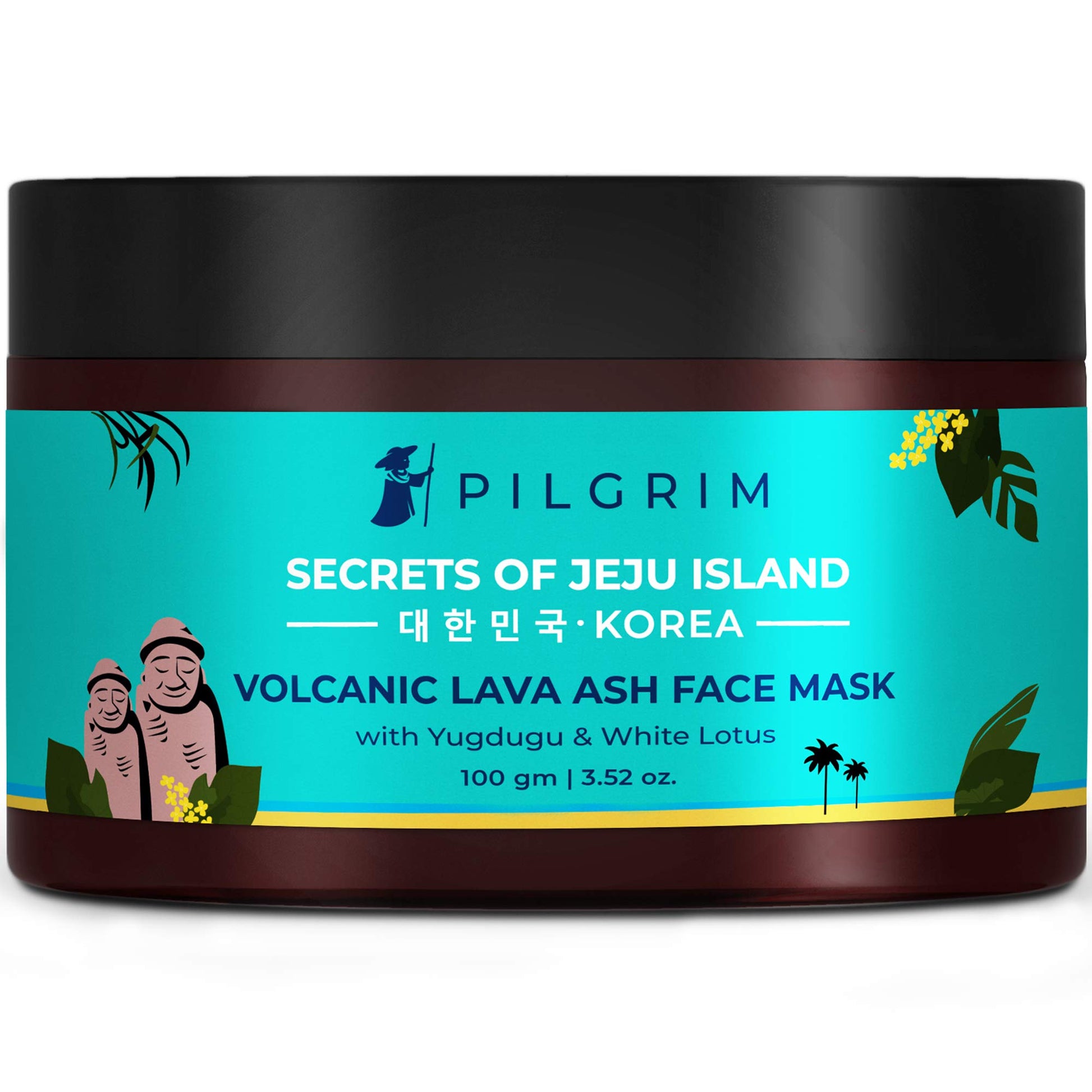 Pilgrim Volcanic Lava Ash Face Mask Cream with Yugdugu & White Lotus, 100 g face mask from Pilgrim