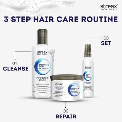 Streax Professional Vitariche Care Smooth & Shine Shampoo 300ml  from Streax Professional