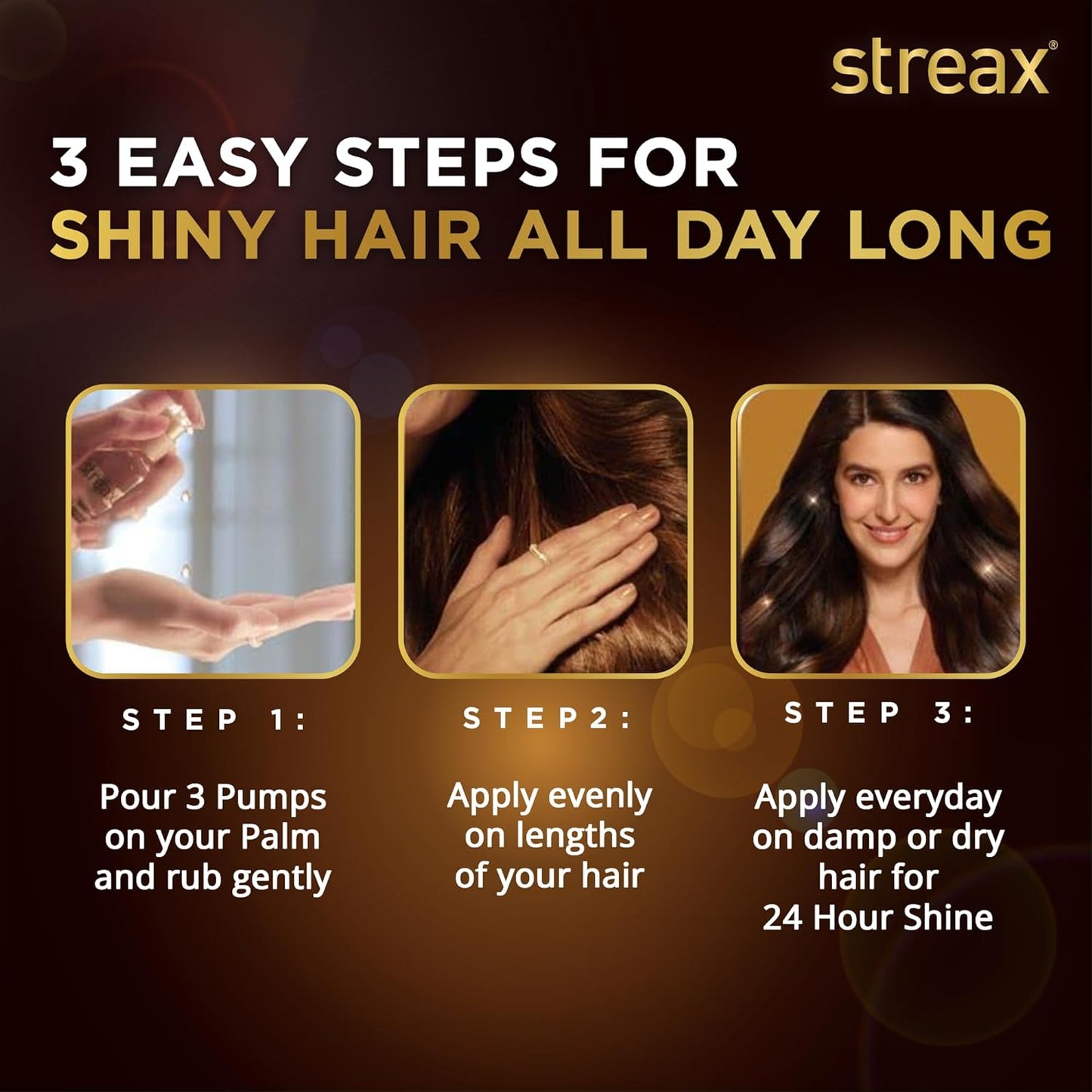 Streax Hair Serum-200 ml Vitalized with Walnut Oil, For Hair Smoothening & Shine, For Dry & Frizzy Hair  from Streax