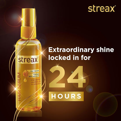 Streax Hair Serum-200 ml Vitalized with Walnut Oil, For Hair Smoothening & Shine, For Dry & Frizzy Hair  from Streax