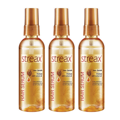 Streax Hair Serum-200 ml Vitalized with Walnut Oil, For Hair Smoothening & Shine, For Dry & Frizzy Hair  from Streax