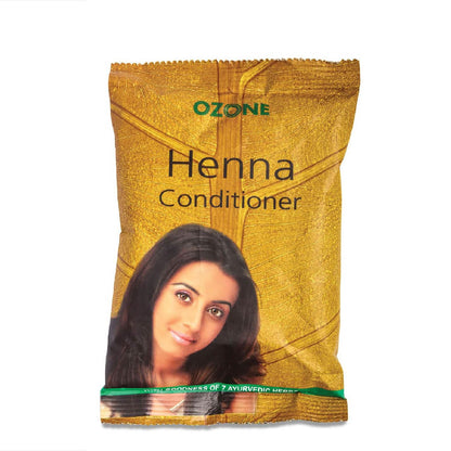 OZONE Henna(Mehndi)Hair Conditioner|Henna Powder For Men&Women|Ideal For Strong Healthy Hair,Hair Fall Control,Damaged Hair,Shine&Nourish The Hair|Paraben,Chemical&Sulphate Free-100 G(Pack Of 6)  from Ozone