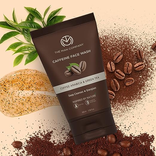 The Man Company Coffee Face Wash for Deep Cleansing & Oil Control - 100ml | Tan Removal with Coffee Arabica & Green Tea Extracts | Soothes Skin face Wash from The Man Company