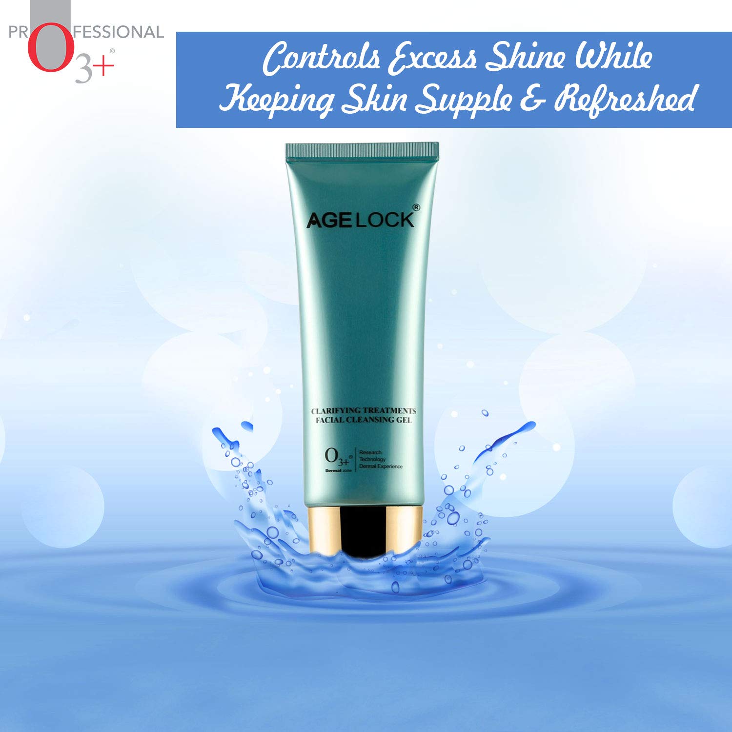 O3+ Agelock Clarifying Treatments Facial Cleansing Gel, 75 g  from O3+