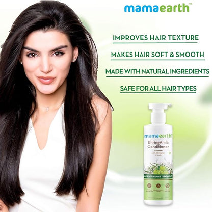 Mamaearth BhringAmla Conditioner for hair fall with Bhringraj & Amla for Intense Hair Treatment – 250ml conditioner from mamaearth