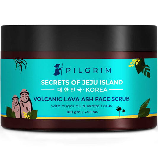 Pilgrim Face Scrub for De Tan, Exfoliation, Glowing Skin, Blackhead Removal, Dry, Oily, Combination Skin, Men and Women, Korean Beauty Secrets, 100g Face Scrub from Pilgrim