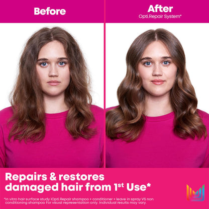 Matrix Opti.Repair Professional Liquid Protein Shampoo | Repairs Damage from 1st Use | for Less Split Ends, Breakage, Knotting | Paraben-free, 350ml  from Matrix