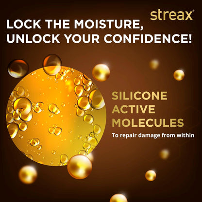 Streax Glossy Serum Shine Hair Conditioner for Women & Men| For Dull & Dry Hair| With Silicon Actives for Shiny Hair and Frizz Control| Paraben free - 240ml  from Streax