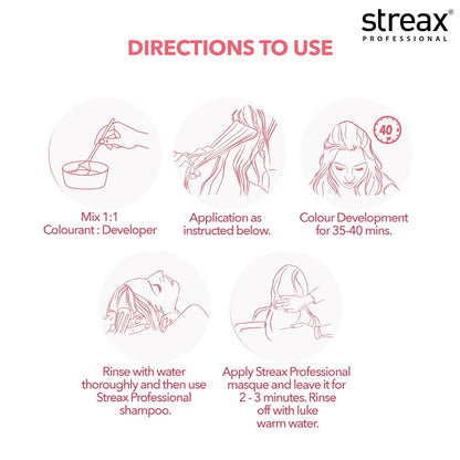 Streax Professional Argan Secret Hair Colourant Developer, Cream Developer for Rich Hair Colour, 20 Volume (6%), 250ml  from Streax