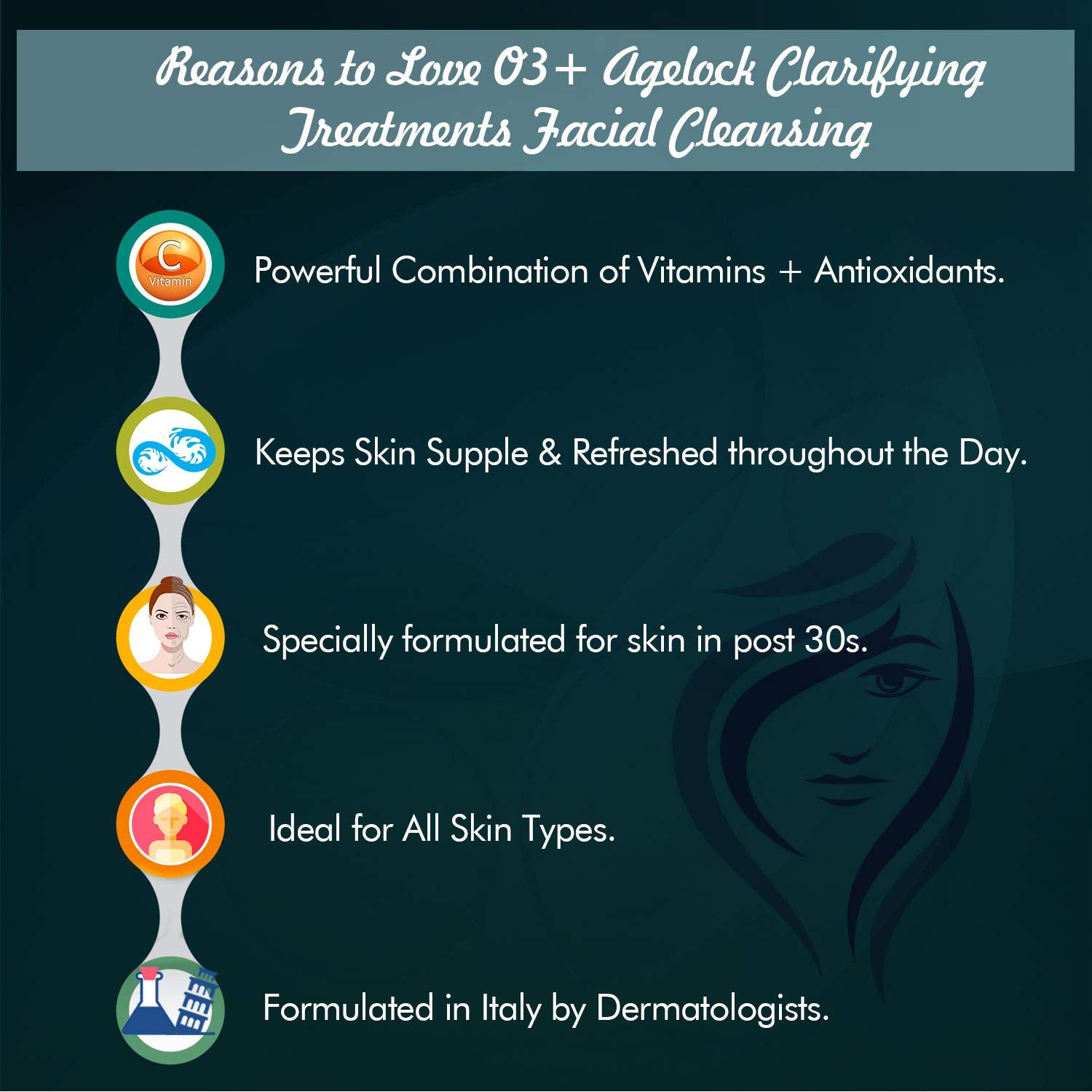 O3+ Agelock Clarifying Treatments Facial Cleansing Gel, 75 g  from O3+