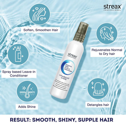 Streax Professional Vitariche Care Smooth & Shine Leave-in-Conditioner 100ml  from Streax Professional